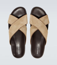 Manolo Blahnik Chiltern suede slides