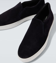 Manolo Blahnik Nadores suede slip-on sneakers