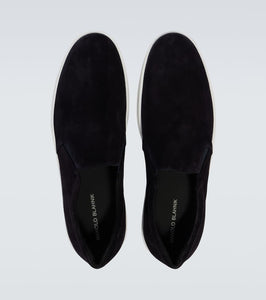 Manolo Blahnik Nadores suede slip-on sneakers
