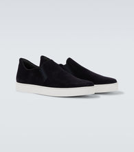 Manolo Blahnik Nadores suede slip-on sneakers