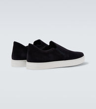 Manolo Blahnik Nadores suede slip-on sneakers