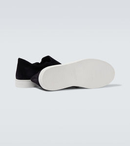 Manolo Blahnik Nadores suede slip-on sneakers