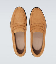 Manolo Blahnik Perry suede penny loafers
