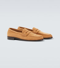 Manolo Blahnik Perry suede penny loafers
