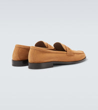 Manolo Blahnik Perry suede penny loafers