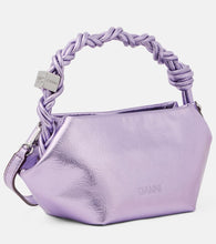 Ganni Bou Mini metallic leather shoulder bag
