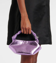 Ganni Bou Mini metallic leather shoulder bag