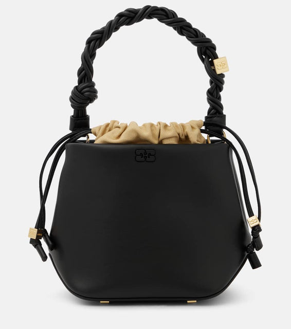 Ganni Bou leather bucket bag. Shop Ganni Top-Handle Bags for women now.