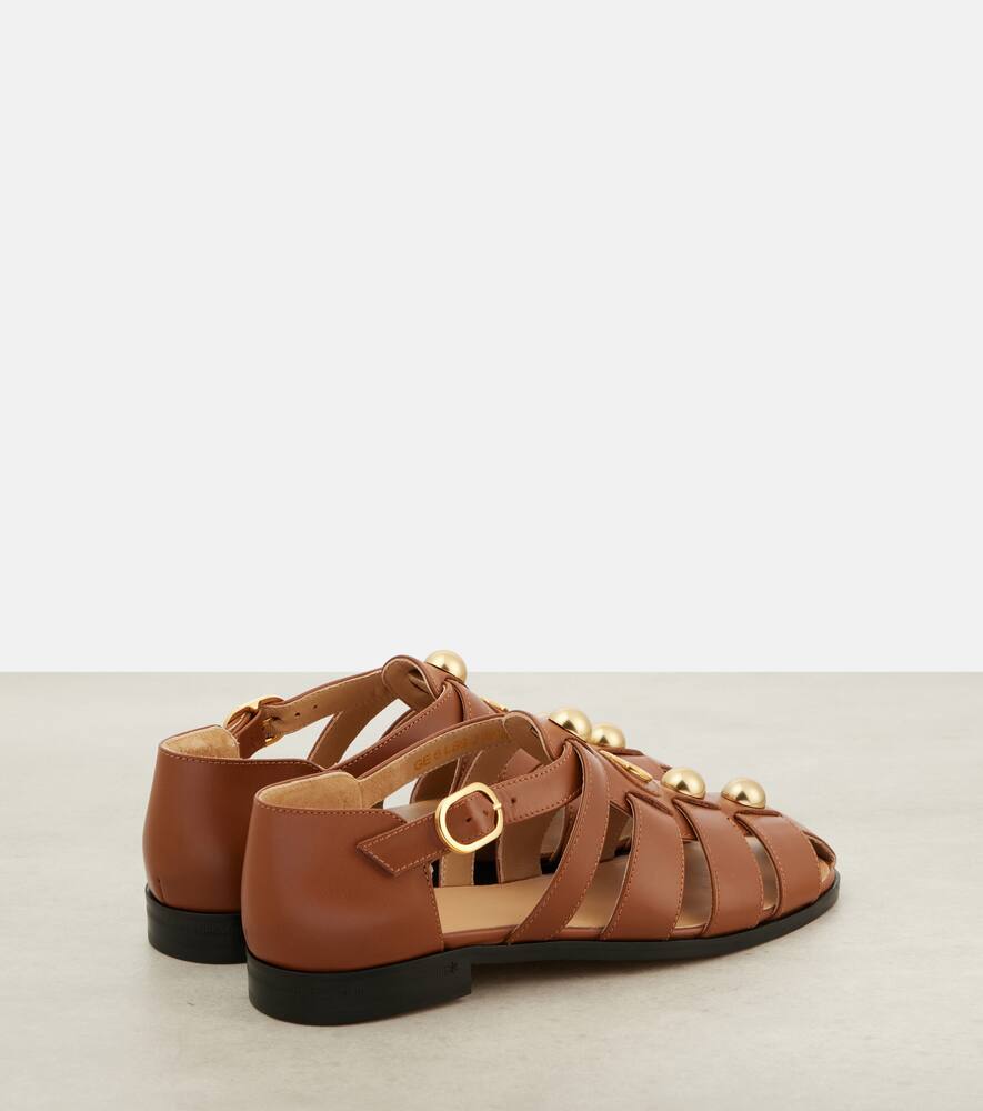Valentino Garavani VLogo Signature leather fisherman sandals