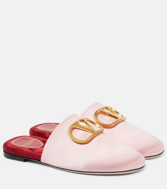 Valentino Garavani VLogo Signature satin slides