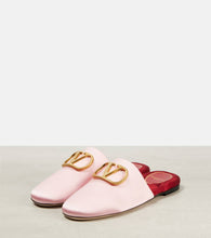 Valentino Garavani VLogo Signature satin slides