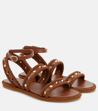 Valentino Garavani Rockstud Torchon leather sandals