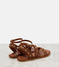 Valentino Garavani Rockstud Torchon leather sandals