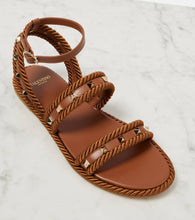 Valentino Garavani Rockstud Torchon leather sandals