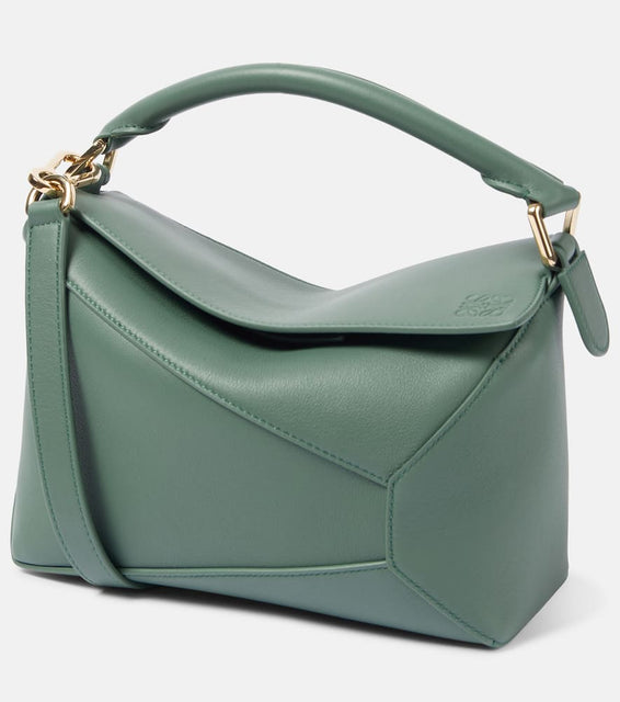 Loewe Puzzle Edge Small leather shoulder bag. Shop Loewe Top-Handle Bags for women now.