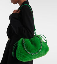 Loewe Flamenco Small faux fur bucket bag