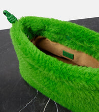 Loewe Flamenco Small faux fur bucket bag