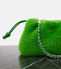 Loewe Flamenco Small faux fur bucket bag