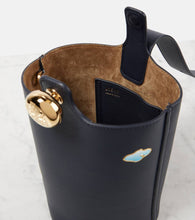 Loewe Pebble Mini leather bucket bag