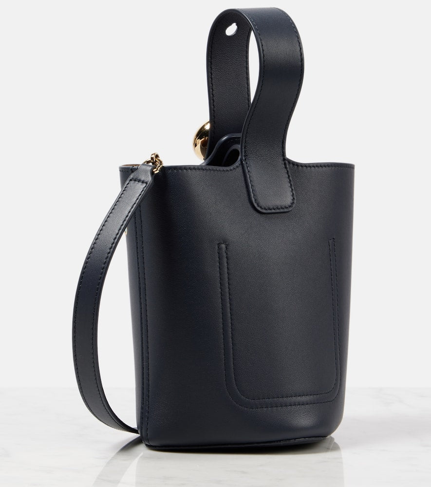 Loewe Pebble Mini leather bucket bag