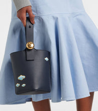 Loewe Pebble Mini leather bucket bag