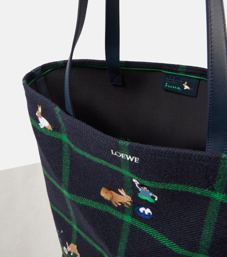 Loewe Bunny XL Puzzle Fold canvas tote bag