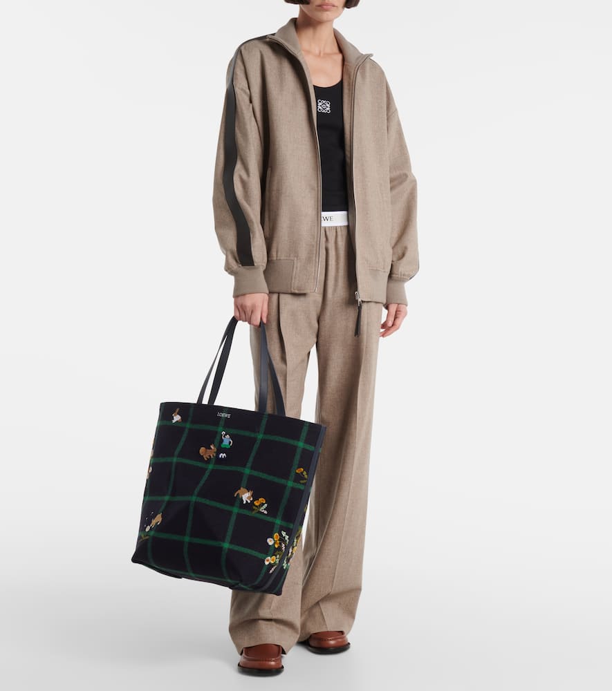 Loewe Bunny XL Puzzle Fold canvas tote bag
