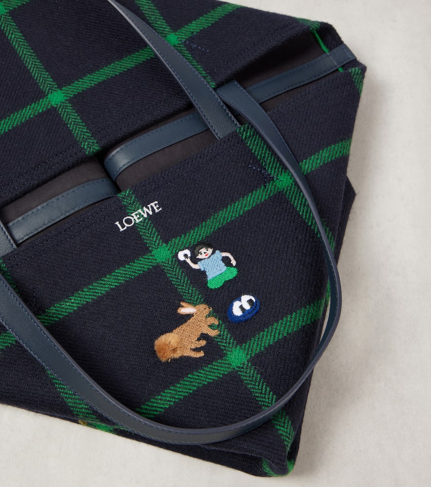 Loewe Bunny XL Puzzle Fold canvas tote bag