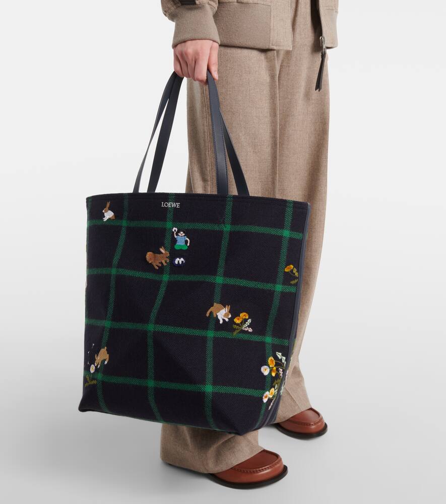 Loewe Bunny XL Puzzle Fold canvas tote bag
