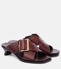 Loewe Petal Belt leather sandals