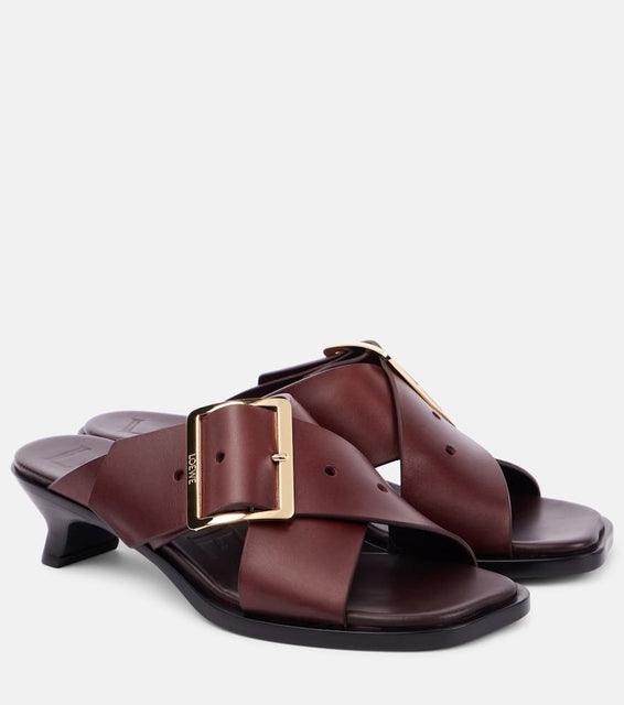 Loewe Petal Belt leather sandals