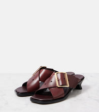 Loewe Petal Belt leather sandals