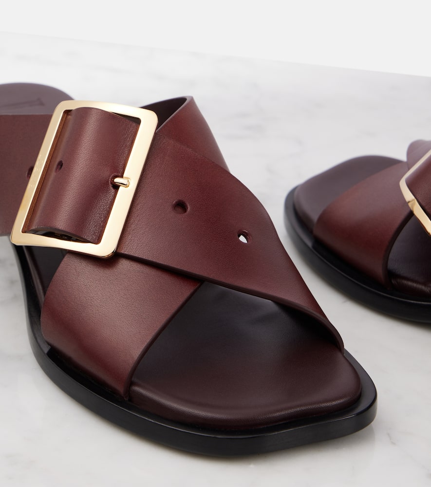 Loewe Petal Belt leather sandals