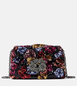 Roger Vivier Efflorescence sequined clutch. Shop Roger Vivier Clutches for women now.