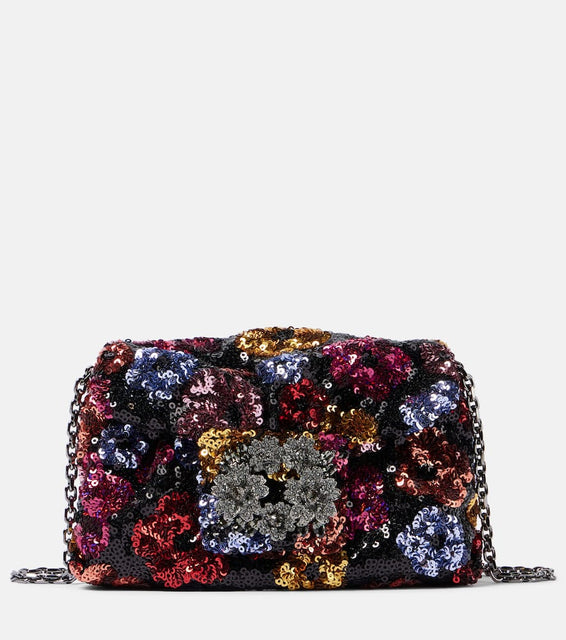 Roger Vivier Efflorescence sequined clutch. Shop Roger Vivier Clutches for women now.
