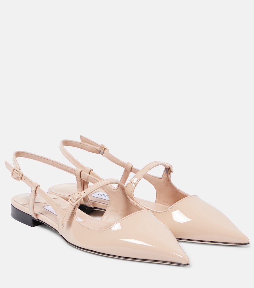 Jimmy Choo Didi patent leather slingback flats