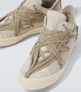 Rick Owens Megalace suede sneakers