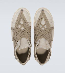 Rick Owens Megalace suede sneakers