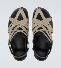 Rick Owens Megalace leather slingback clogs