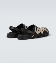 Rick Owens Megalace leather slingback clogs