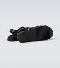 Rick Owens Megalace leather slingback clogs