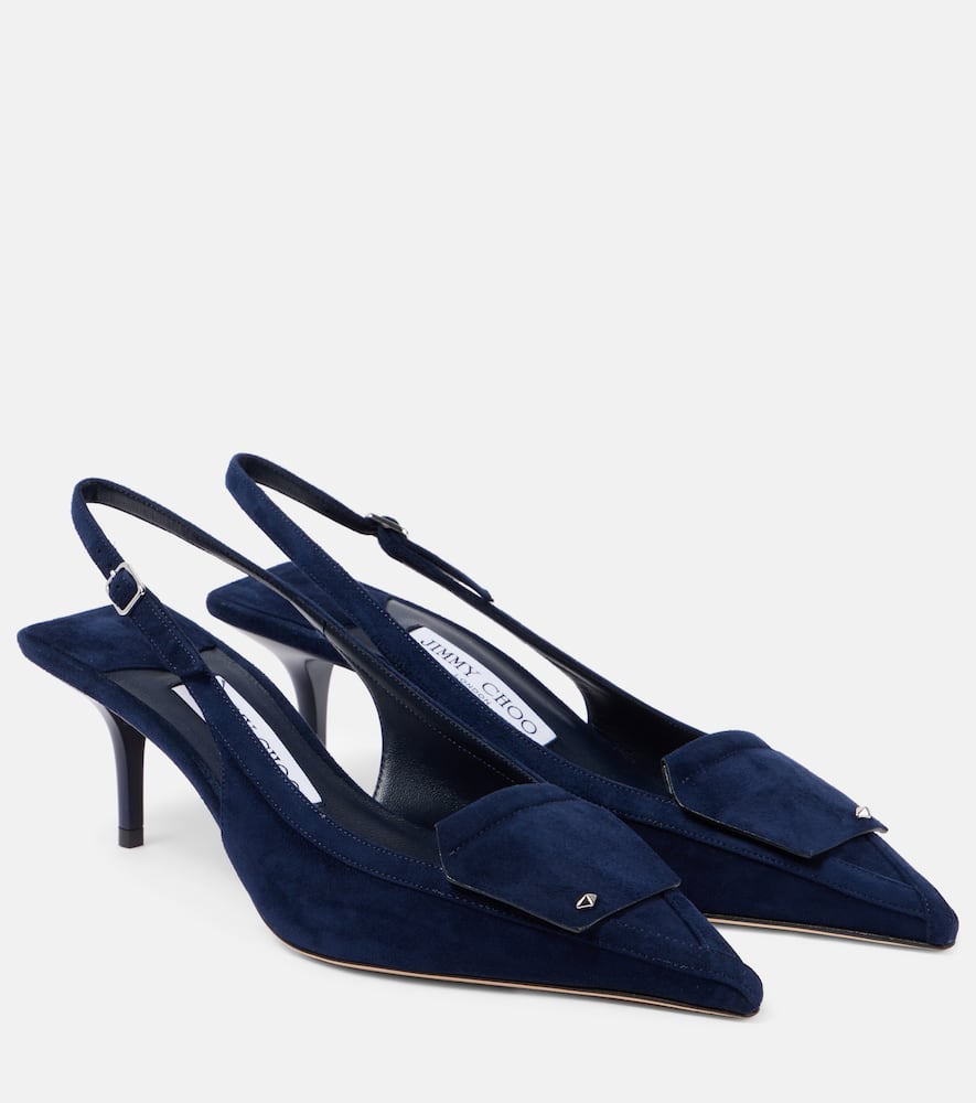 Jimmy Choo Frances 60 suede slingback pumps
