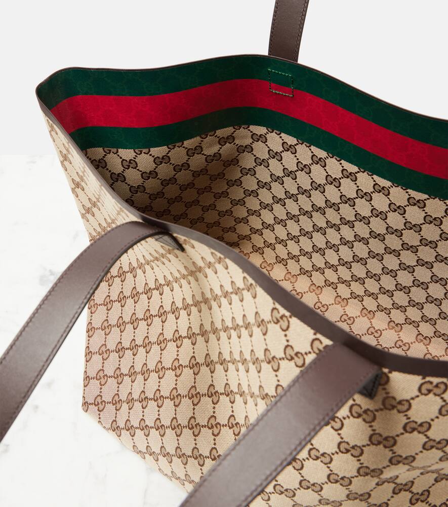 Gucci Totissima Medium leather-trimmed tote bag