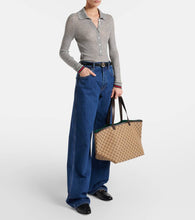 Gucci Totissima Medium leather-trimmed tote bag