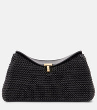 Toteme T-Lock woven leather clutch. Shop Toteme Clutches for women now.