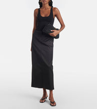 Toteme T-Lock woven leather clutch