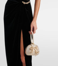 Self-Portrait Bow Small embellished clutch