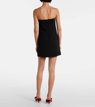 Self-Portrait Beaded bow-detail cr√É¬™pe minidress