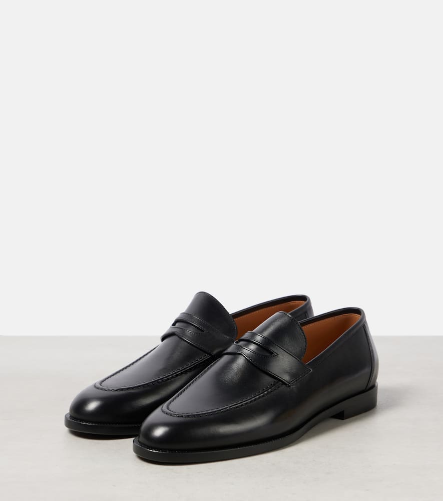 Loro Piana Sergio leather loafers