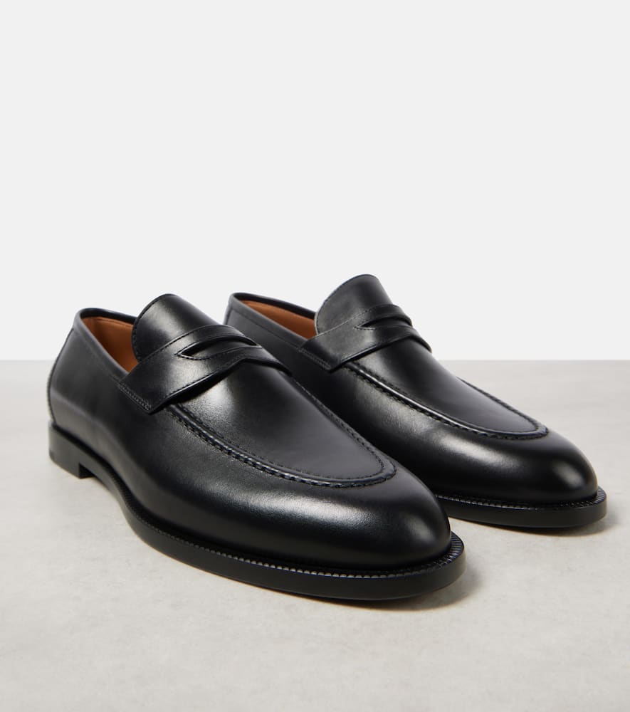 Loro Piana Sergio leather loafers